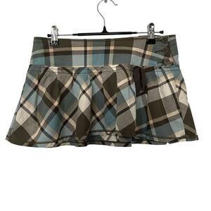 VTG Abercrombie & Fitch Mini Plaid Skirt Girls 12‎ Womens S Preppy Y2K Academia